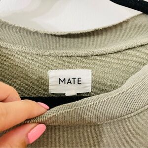 MATE the Label Olive Green Crew Neck Sweater